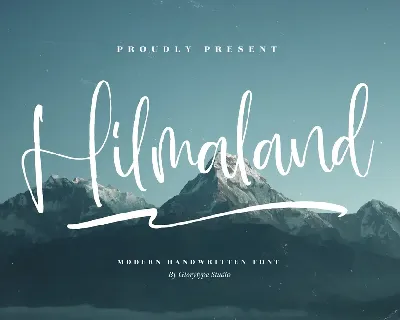 Hilmaland â€“ Modern Handwritten font