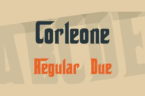 Corleone font