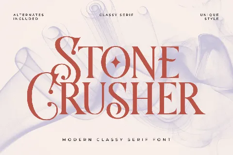 Stone Crusher font