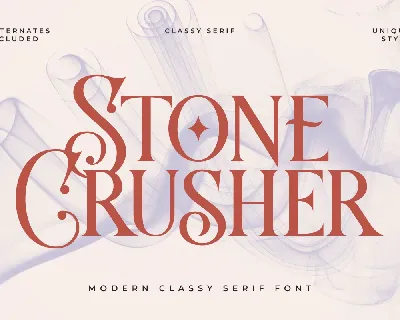 Stone Crusher font