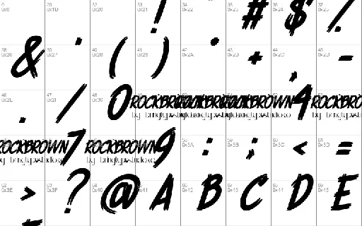 ROCKBROWN font