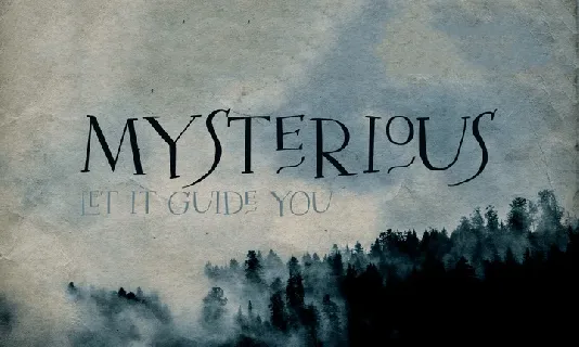 Mysterious Typeface Free font
