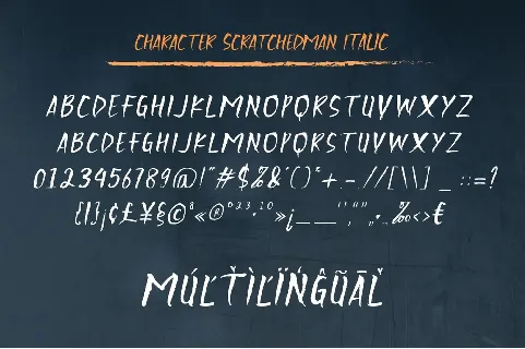 Scratchedman font