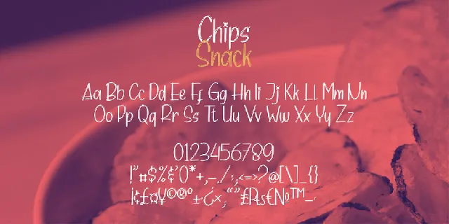 Chips Snack font