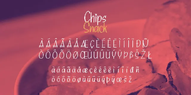 Chips Snack font