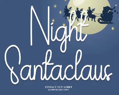 Night Santaclaus font