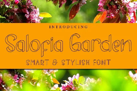 Salofia Garden font