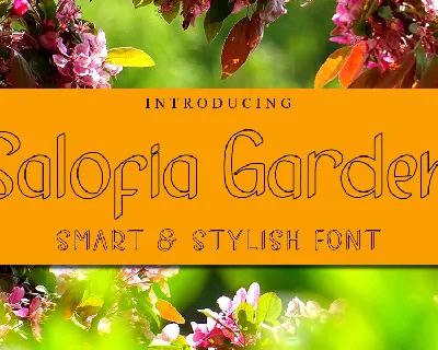 Salofia Garden font