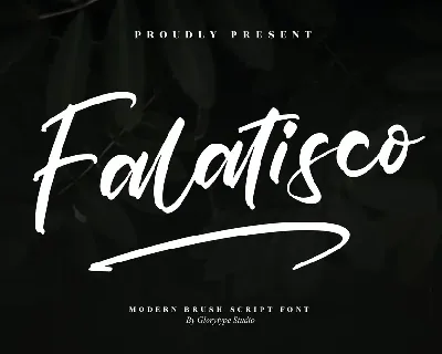 Falatisco â€“ Modern Brush Script font