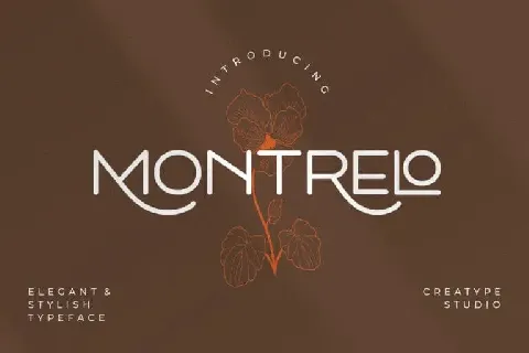 Montrelo Sans Serif font