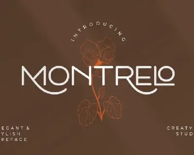 Montrelo Sans Serif font