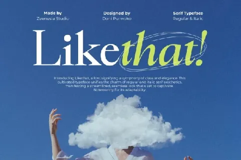 Likethat font