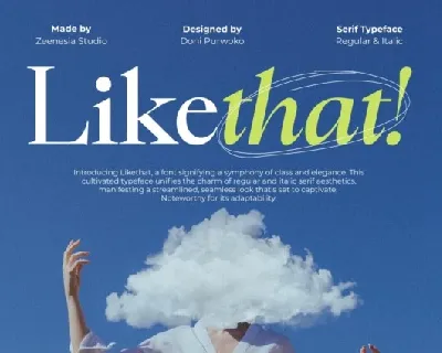 Likethat font