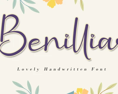 Benillia font