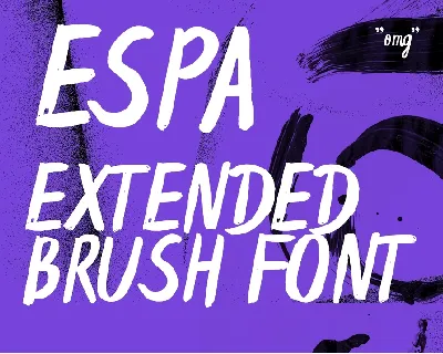 Espa Extended Brush font
