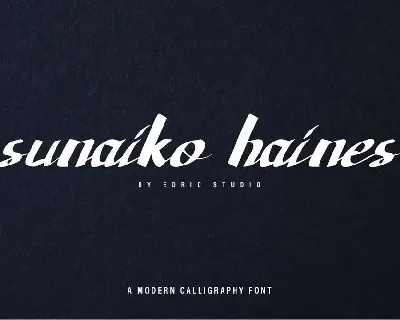 Sunaiko Haines Demo font