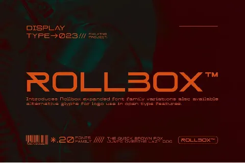 Rollbox font