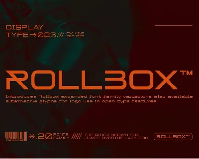 Rollbox font