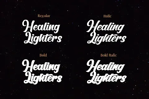 Healing Lighters font