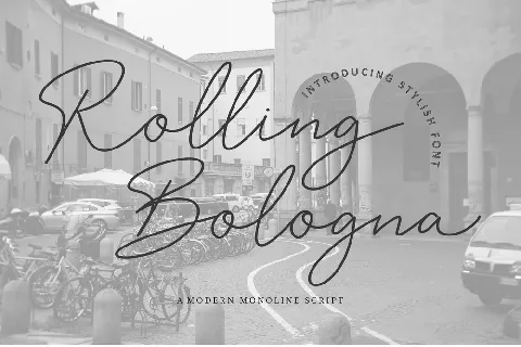 Rolling Bologna font