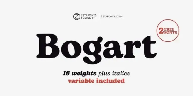 Bogart Serif font