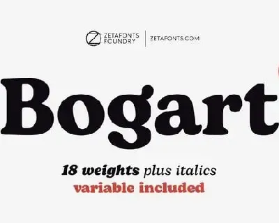 Bogart Serif font