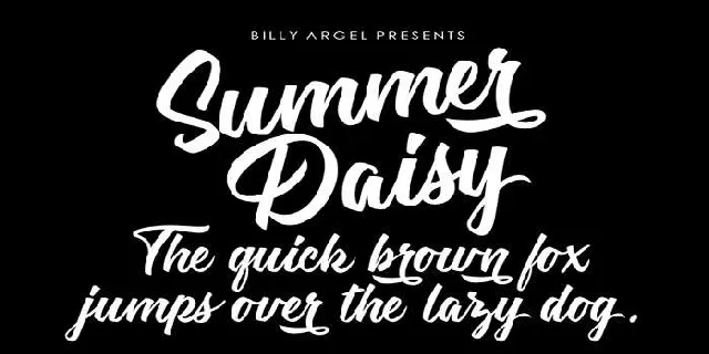 Summer Daisy font