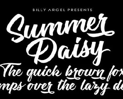 Summer Daisy font