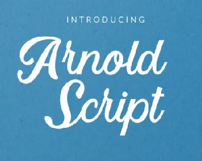 Arnold Script font