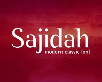 BY Sajidah Modern Classical font