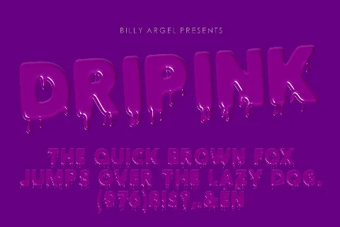 DRIPINK PERSONAL USE font