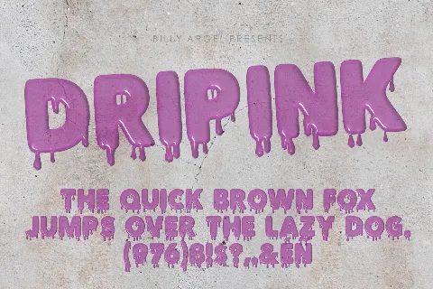 DRIPINK PERSONAL USE font