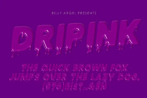 DRIPINK PERSONAL USE font