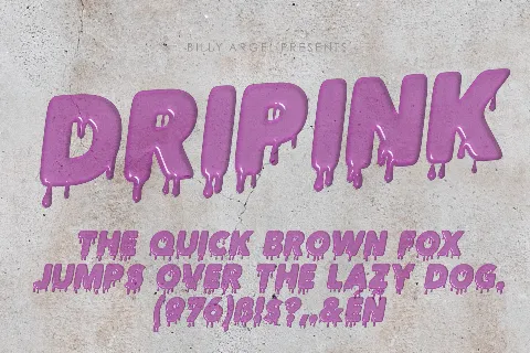 DRIPINK PERSONAL USE font