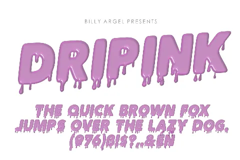 DRIPINK PERSONAL USE font