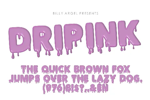 DRIPINK PERSONAL USE font