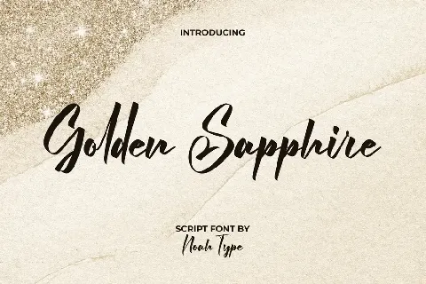 Golden Sapphire Demo font