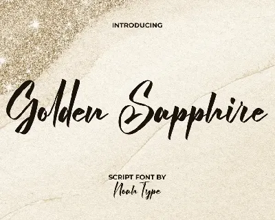 Golden Sapphire Demo font