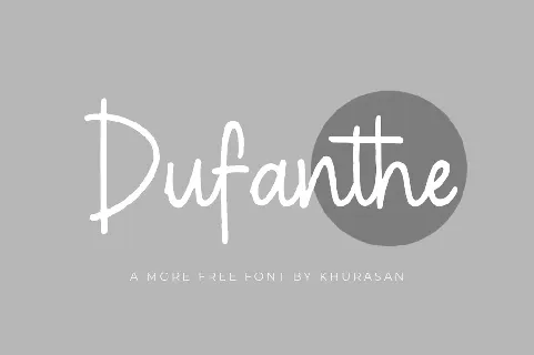 Dufanthe font