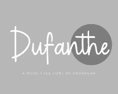 Dufanthe font