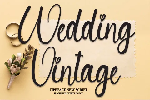Wedding Vintage font