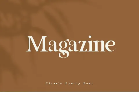 Magazine font