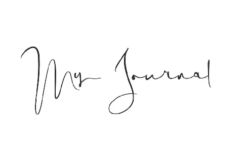 My Journal font