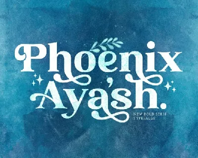 Phoenix Ayash font