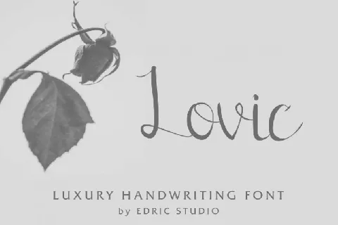 Lovic Handwriting font