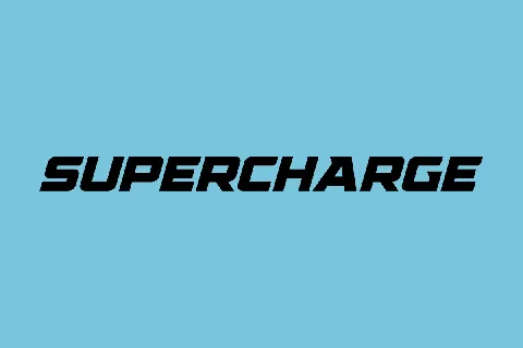 Supercharge font