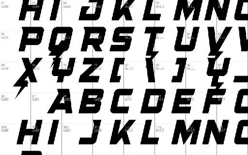 Supercharge font