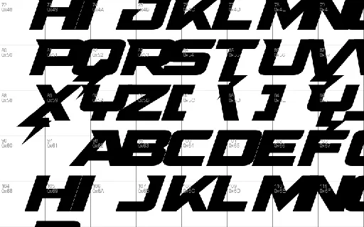 Supercharge font