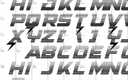 Supercharge font