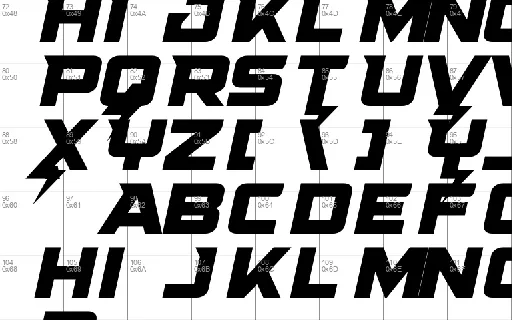 Supercharge font